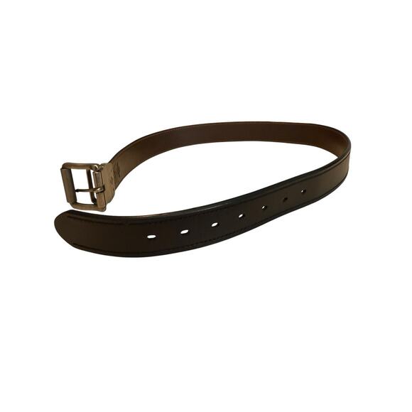 Columbia Synthetic Leather Reversible Belt Size 32 Black Brown - Picture 6 of 9